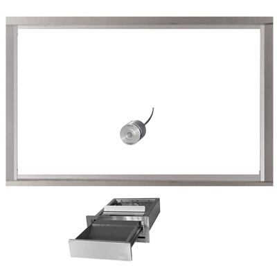 Fixed Window with Security Drawer or Deal Tray