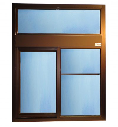 Single Panel Sliding Window with transom
