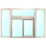 Transaction Window with Transom & Sidelights